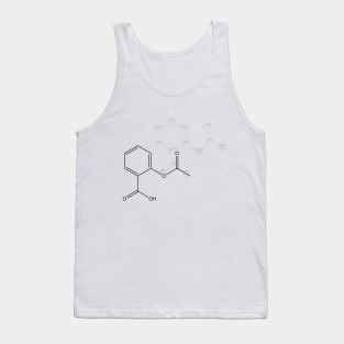 Aspirin Molecule Tank Top